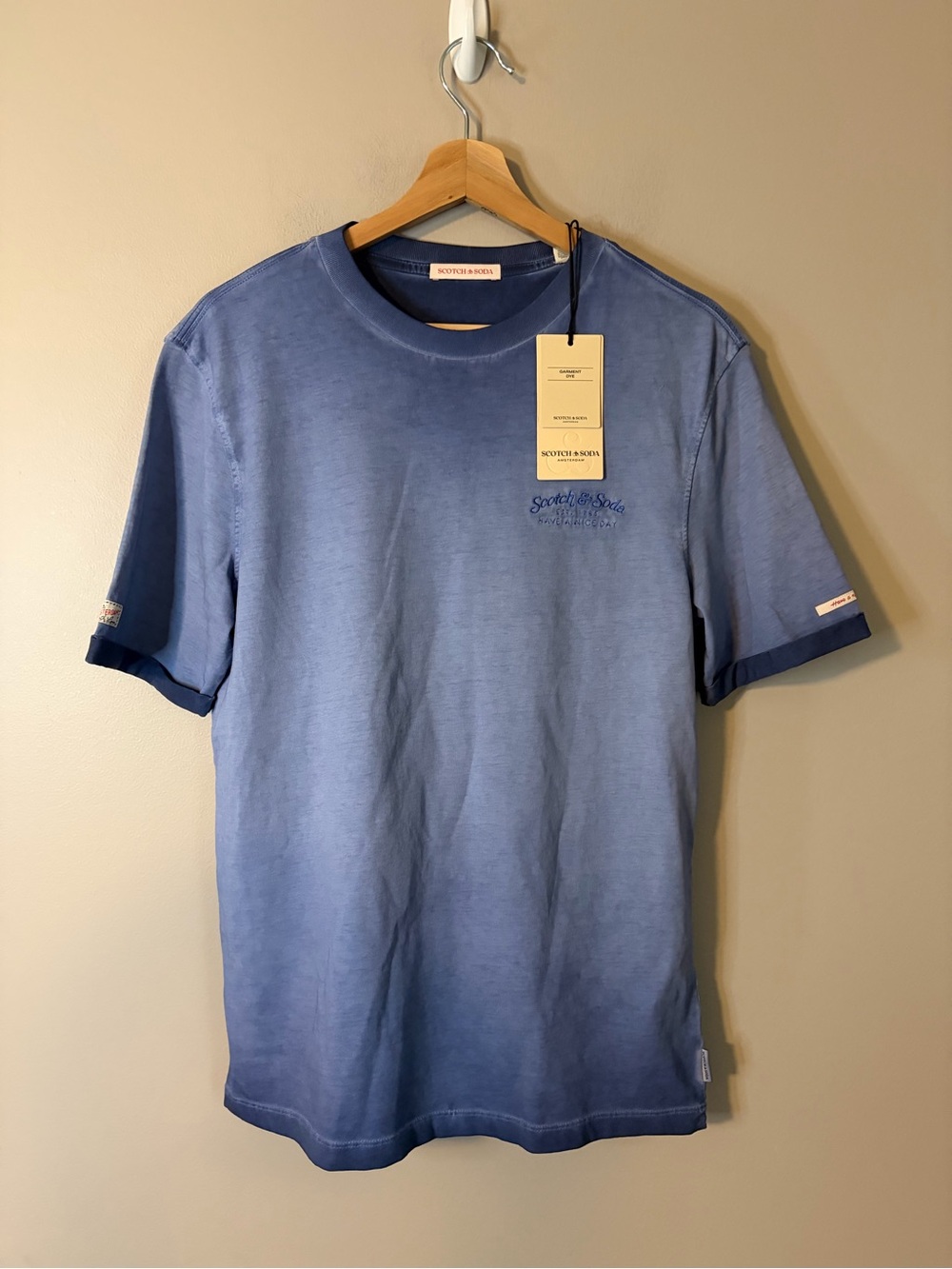 Scotch & Soda Men’s Blue Crewneck T-Shirt size small